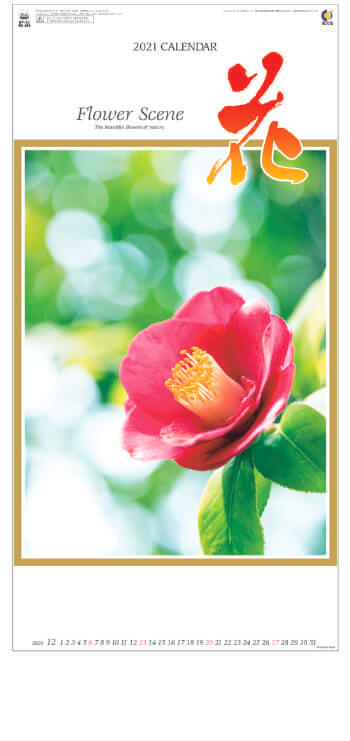 NK-494 花 (Flower Scene) 2021年カレンダー