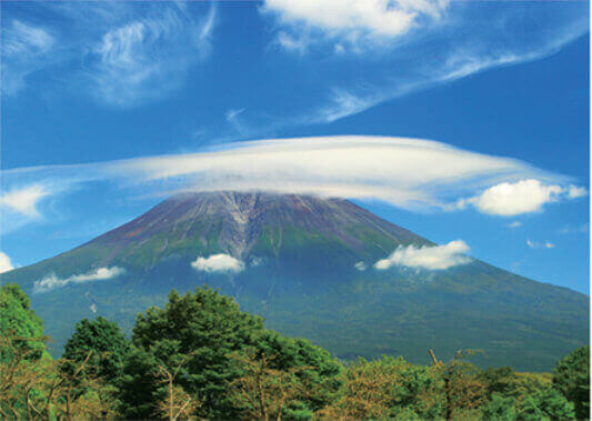 9月 笠雲と富士山(静岡) 富士十二景 2022年カレンダーの画像