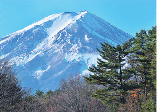 1月 富士北麓公園より(山梨) 富士十二景 2022年カレンダーの画像