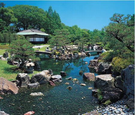 7/8月  清流園(京都) 四季の庭 2023年カレンダーの画像