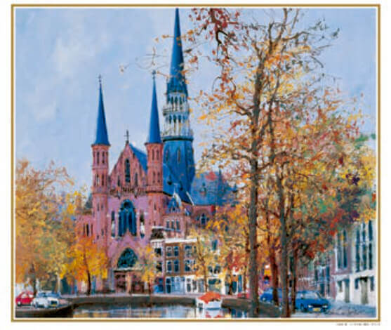 9/10月 ゴーダの赤い教会(オランダ) ヨーロッパの印象(フィルムカレンダー) 小田切訓 2023年カレンダーの画像