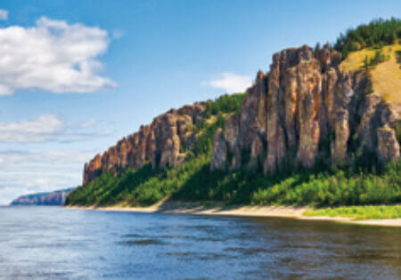 5月 レナ石柱自然公園(ロシア) 魅惑の世界遺産 2023年カレンダーの画像
