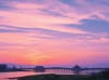10月　朝焼けに染まる雲と橋 SORA -空- 2024年カレンダーの画像