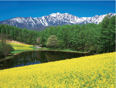 3月　中山高原(長野) ザ・日本 2024年カレンダーの画像