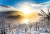 12月　洞爺湖(北海道) 輝く太陽 2024年カレンダーの画像