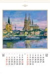 11/12月　ケルンの夕景(ドイツ) ヨーロッパの印象(フィルムカレンダー) 2024年カレンダーの画像