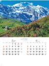 ユングフラウ(スイス) アルプス 2024年カレンダーの画像