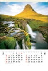 カークジュフェル山(アイスランドﾞ) 世界の大自然(フィルムカレンダー) 2024年カレンダーの画像