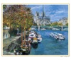 9/10月 ノートルダム遠望（フランス） 欧羅巴を描く 小田切訓 2025年カレンダーの画像