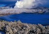 12月　雪の草千里と阿蘇中岳（熊本） 天地自然・森田敏隆写真集 2025年カレンダーの画像